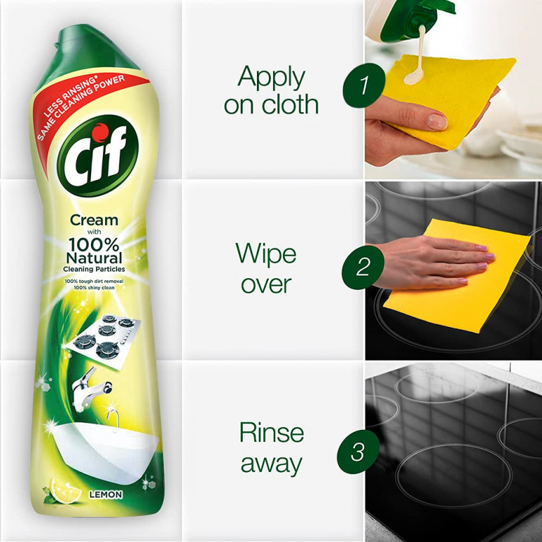 Cif Multi Purpose Cleaner With Cream And Micro Crystals Lemon Ml